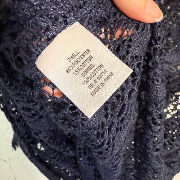 1. State Women's Convertible Tank Dress swim Cover-up navy XL - Picture 8 of 9